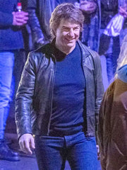 Tom Cruise Mission Impossible 8 Leather Jacket