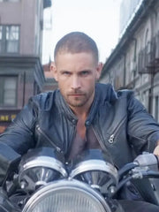 Man With No Past 2025 Adam Woodward Leather Black Jacket
