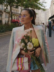 Mindy Chen Emily In Paris S03 Pastel Print Blazer