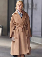 Nicole Kidman Babygirl 2024 Brown Wool Trench Coat