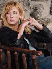 Yellowstone Beth Dutton Black Leather Jacket