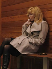 Yellowstone Kelly Reilly White Wool Coat