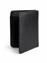 Bulk Black Double Cash Slot Cow Leather Wallet (50 Pcs)