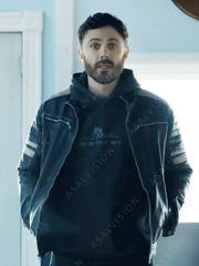 The Instigators 2024 Casey Affleck Leather Jacket