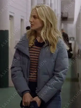 Chicago Fire Season 12 Sylvie Brett Grey Puffer Jacket