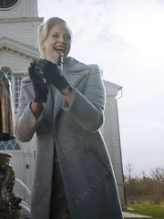 Larissa Weems Wednesday Grey Trench Coat