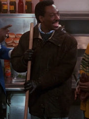Coming to America Eddie Murphy Brown Leather Jacket