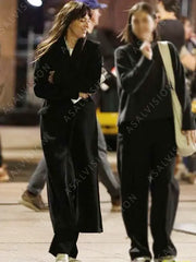 Madame Web 2024 Dakota Johnson Black Wool Coat