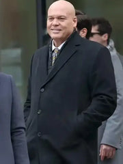 Daredevil Born Again Wilson Fisk Black 100% Pure Wool Coat