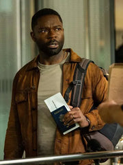 Role Play 2024 David Oyelowo Leather Trucker Jacket