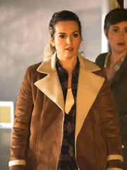 Supernatural Donna Hanscum Brown Shearling Jacket