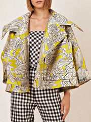 Emily in Paris Yellow Floral Jacket