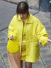 Emily in Paris Season 4 Emily Cooper Yellow Jacket