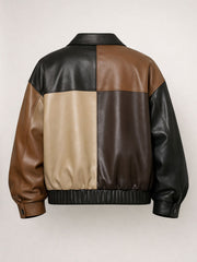 Nomad Patchwork Faux Leather Jacket