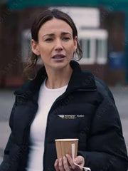 Fool Me Once Maya Stern Black Bomber Puffer Jacket