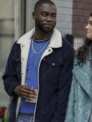 Single Drunk Female James Sherpa Jacket
