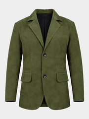 Iverson Olive Suede Blazer