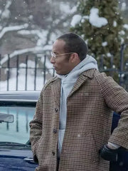 JP Gibbs Power Book IV Brown Checked Coat