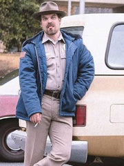 Men's Stranger Things Jim Hopper Blue Jacket