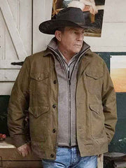John Dutton Yellowstone Cotton Brown Jacket