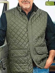 John Dutton Yellowstone Green Quilted Vest