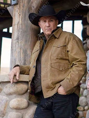 John Dutton Yellowstone Cotton Brown Jacket