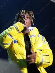 Juice Wrld Yellow Puffer Jacket