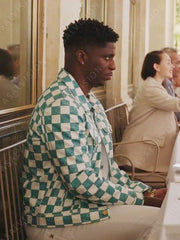 Julien Emily In Paris Season 3 White And Teal Jacket