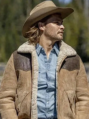 Yellowstone Season 5 Kayce Dutton Shearling Jacket