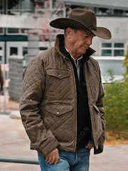 Yellowstone Kevin Costner Quilted Jacket