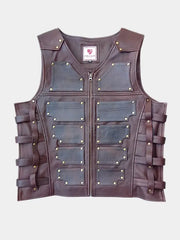 Kraven the Hunter Sergei Kravinoff Brown Leather Vest