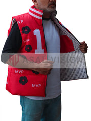 MVP Deebo Samuel Brock Purdy Red Puffer Vest