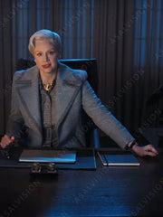 Larissa Weems Wednesday Grey Trench Coat