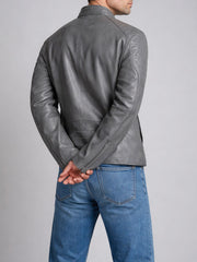 Warlen Leather Racer Jacket