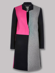 Lily Collins Emily in Paris Color Block Trench Coat