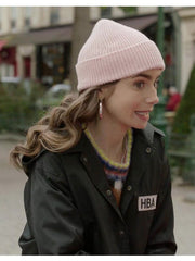 Lily Collins Emily In Paris Cropped Black Jacket