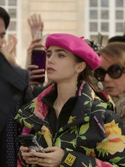 Emily Cooper Emily In Paris Black Puffer Jacket