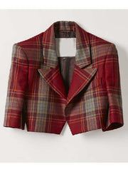 Emily In Paris Lily Collins Plaid Jacket