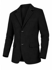 Iverson Black Suede Blazer
