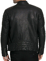 Men's Black Cafe Racer Jacket