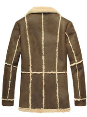Mens Reacher Style Sheepskin Leather Coat