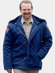 Men's Stranger Things Jim Hopper Blue Jacket