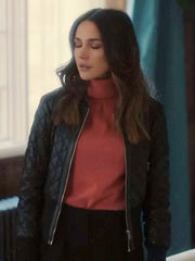 Fool Me Once Season 1 Maya Stern Black Leather Jacket
