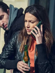 Fool Me Once Season 1 Maya Stern Black Leather Jacket