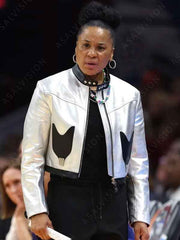 NCAA Women's National Championship 2024 Dawn Staley Silver Jacket