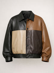Nomad Patchwork Faux Leather Jacket