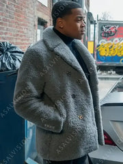 Tariq St. Patrick Power Book II Ghost Season 3 Shearling Coat