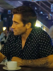Jake Gyllenhaal Road House 2024 Black Floral Shirt