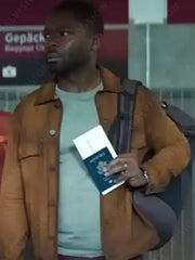 Role Play 2024 David Oyelowo Leather Trucker Jacket