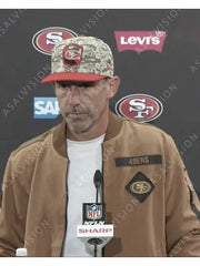 Kyle Shanahan 49ers Salute To Service Brown Jacket